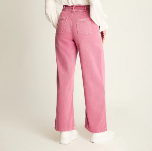PANTALON PALAZZO LYOCELL ROSA