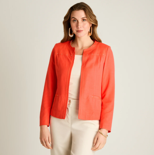 CASACA CORAL CON FORRO