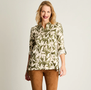 BLUSA ESTAMPADA VISCOSA TWILL VERDE 206640